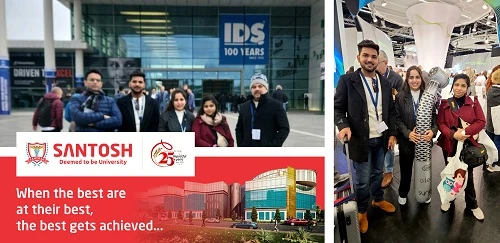 Santosh University Awards Top Students Fully Sponsored Study Tour to IDS KOLN 2023,Encouraging Academic Excellence in Dental Industry