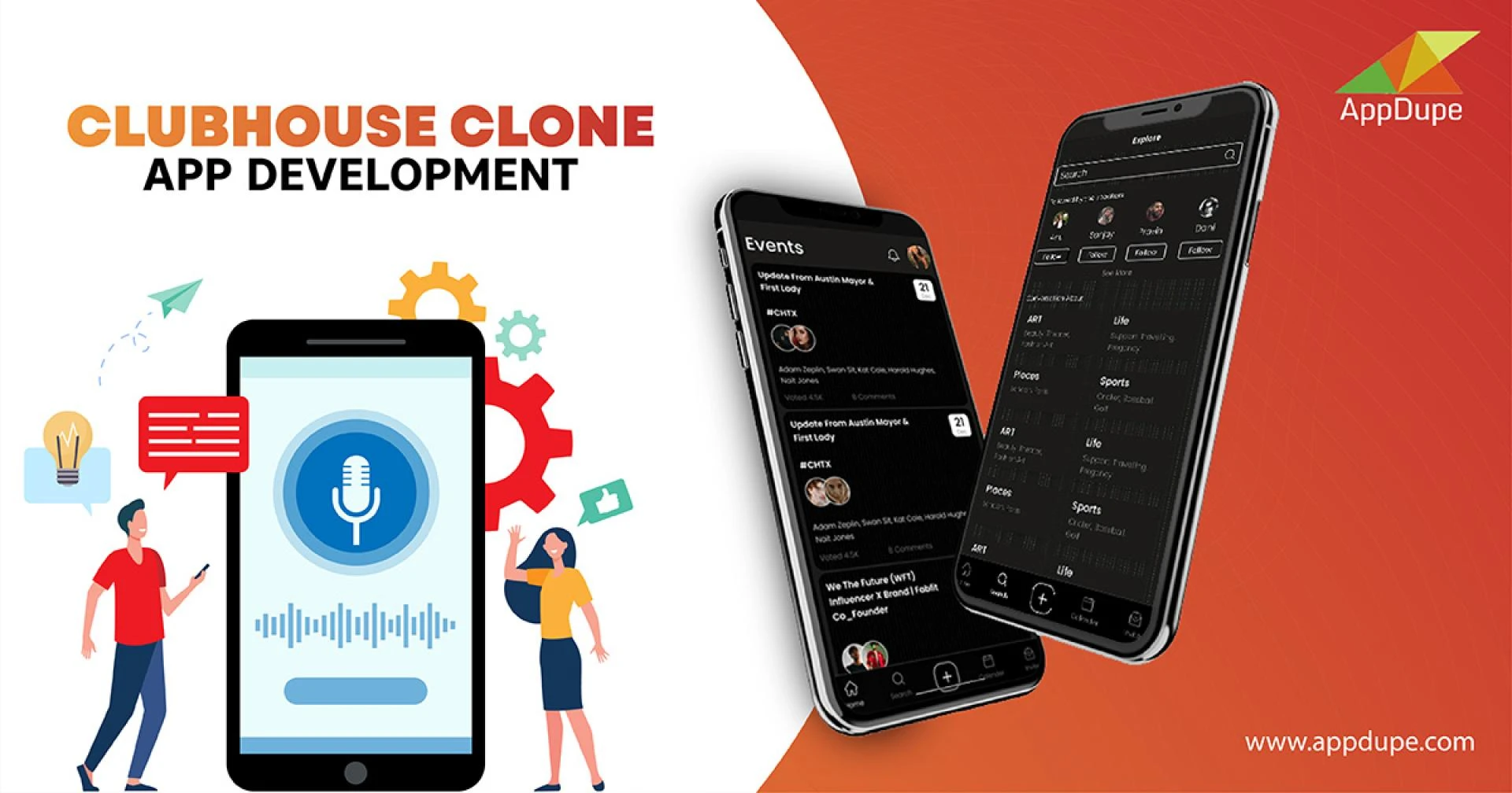 Become the talk of the town by creating an app like Clubhouse