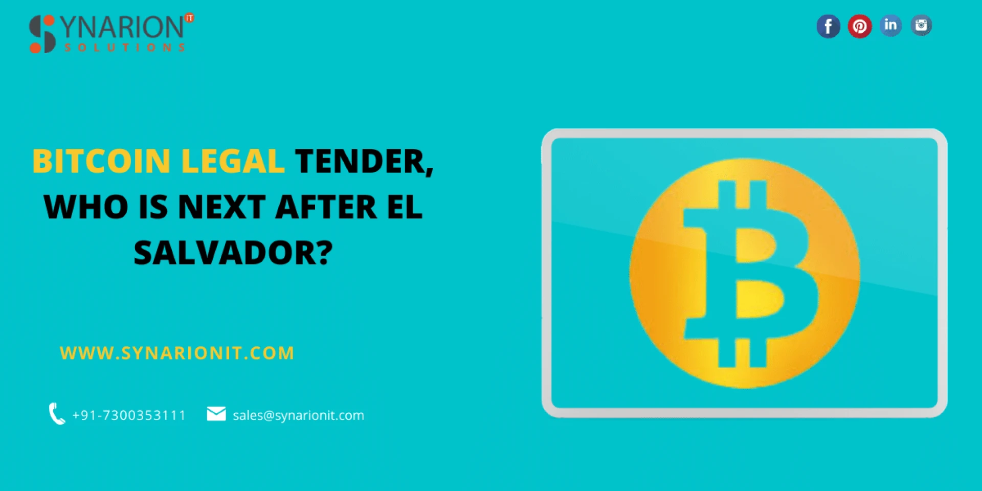 BITCOIN LEGAL TENDER, WHO IS NEXT AFTER EL SALVADOR?