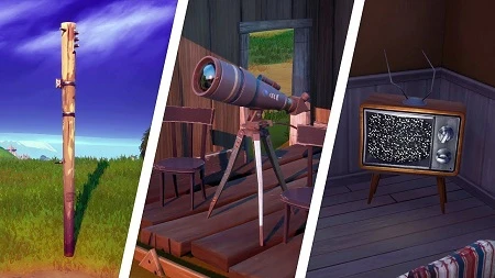 Fortnite: Locations of Telescope, Television &amp; Telephone Pole
