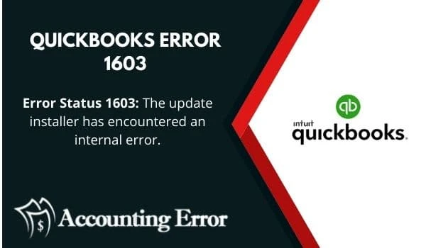Resolve QuickBooks Error 1603