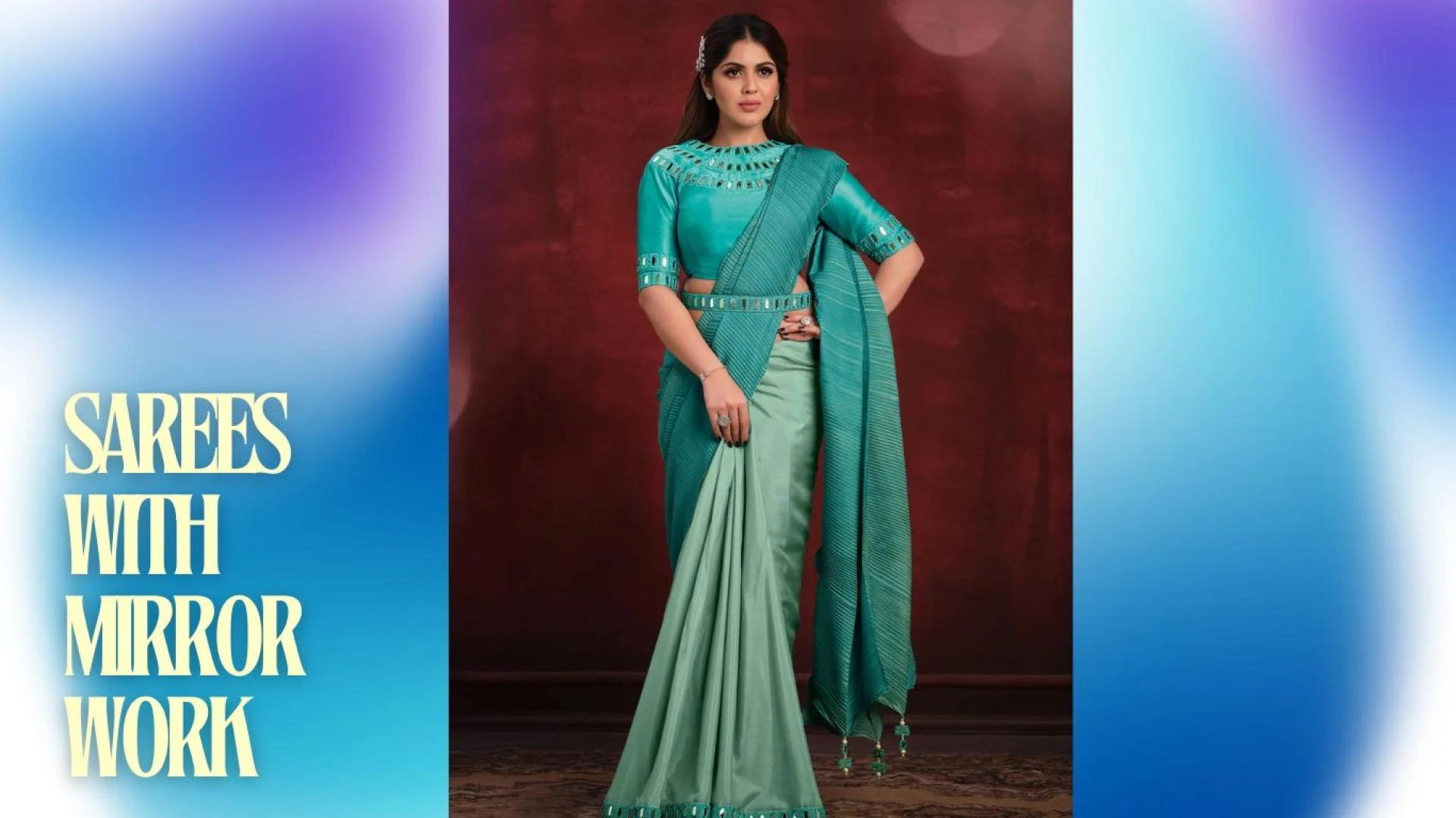 Glasswork and Mirror Work Sarees: A Vibrant Tradition