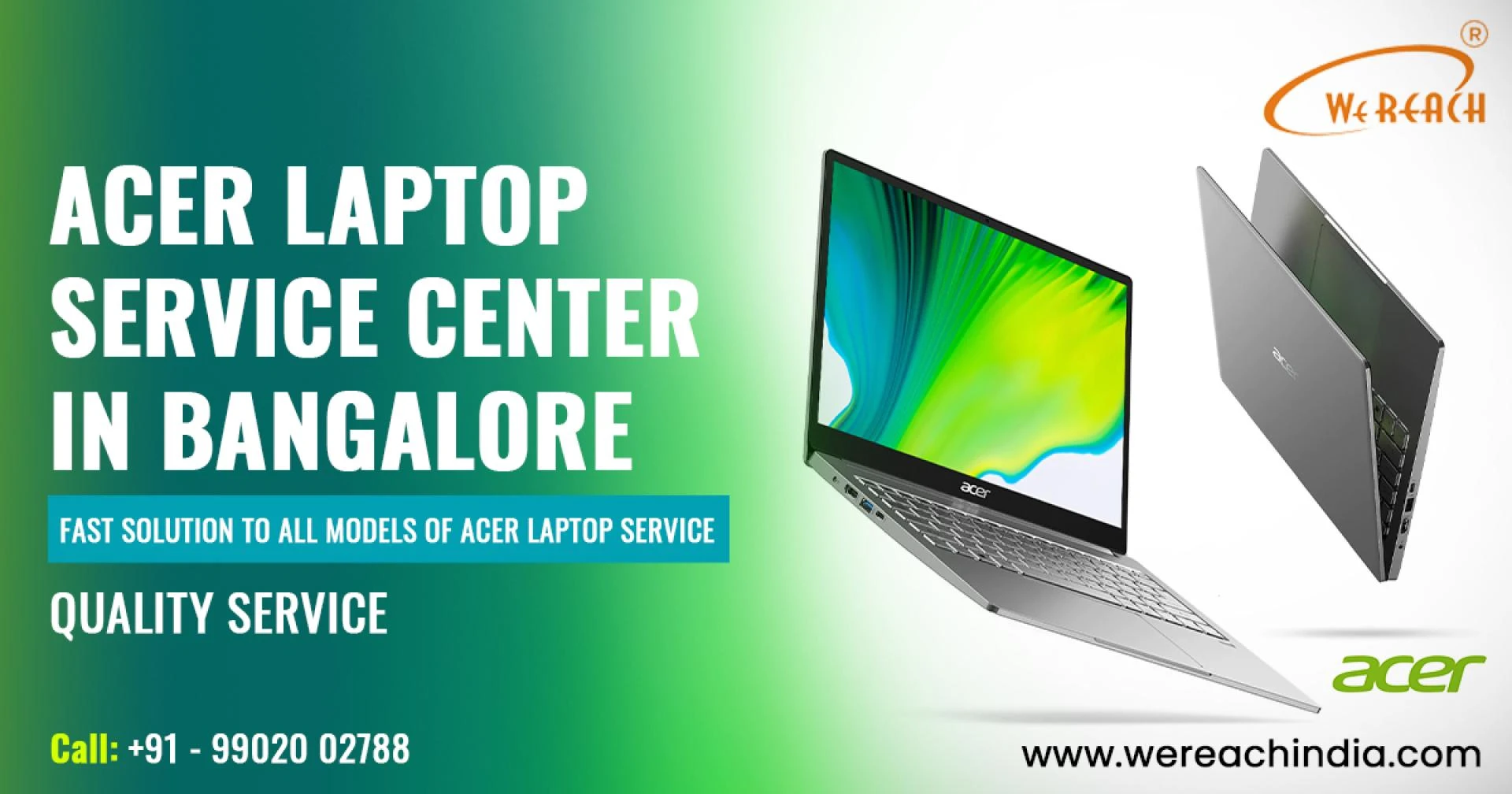 Best Laptop computer Service Center Electronic town - WeReach InfoTech