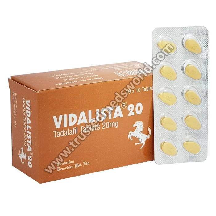 Vidalista 20 Reviews, Dosage, Side Effects | Buy Tadalafil 20mg Online