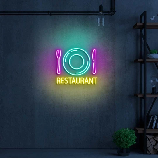 Personalised neon signs for outdoor restaurants and bars