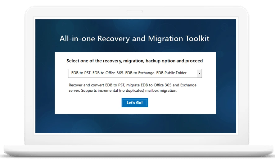 Use this EDB to PST converter software that is really made for the purpose