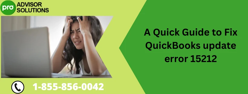 Learn how to fix QuickBooks update error 15212