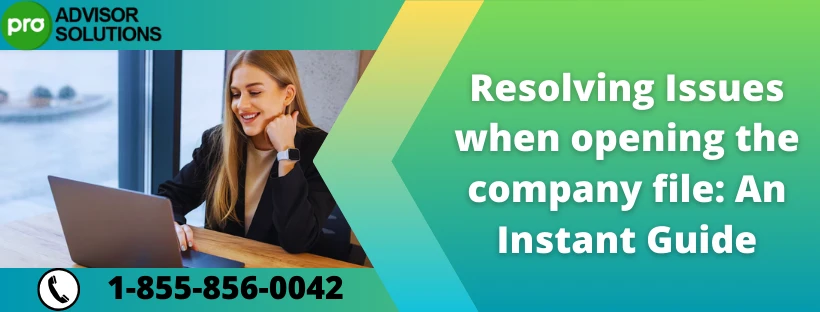 If You Face Issues When Opening the Company File: Try This Fix