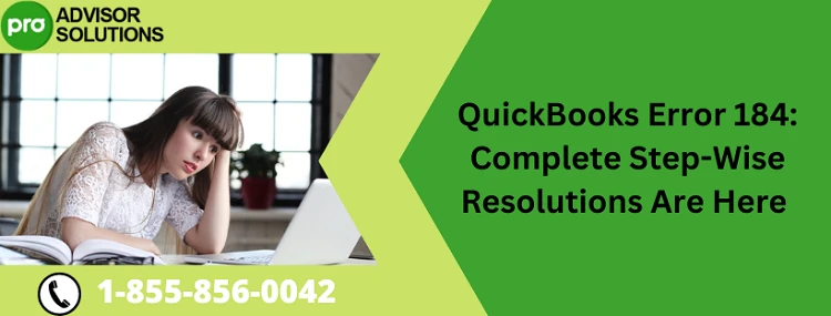 Quick And Effective Fix For QuickBooks Error 184
