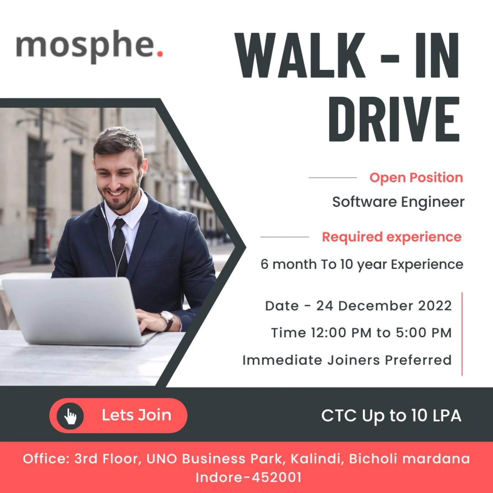 IT Jobs in Indore - Let’s start your career with Mosphe.