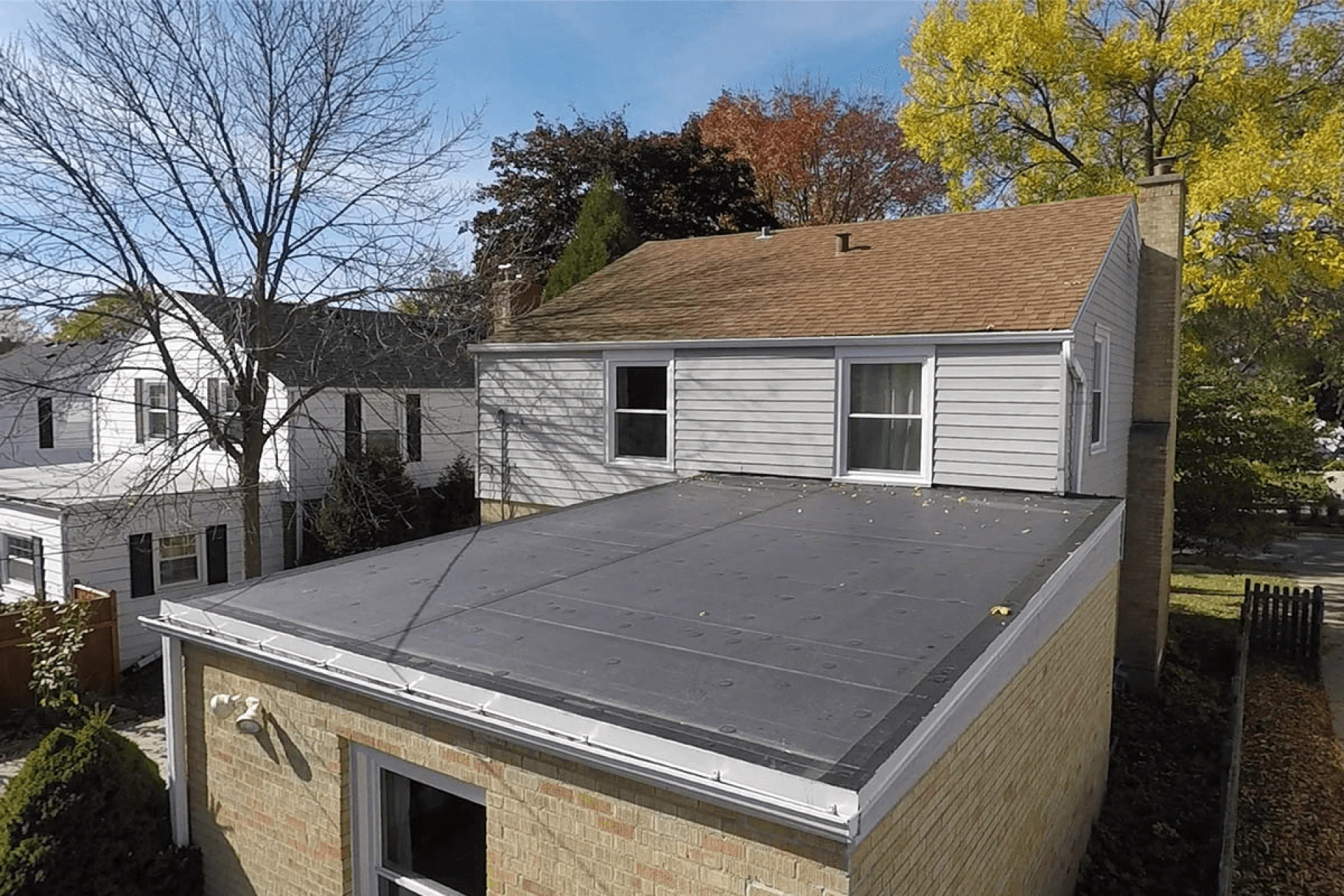 Long-lasting Flat Roof Material.