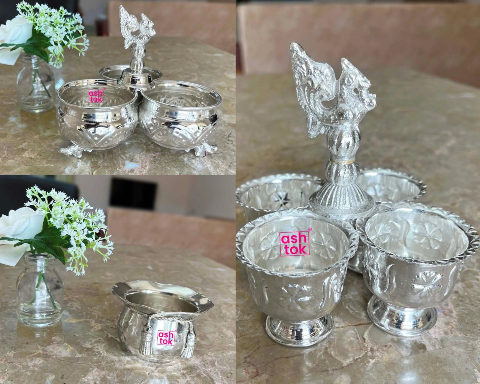 German Silver Pooja Items Online at Wholesale Price