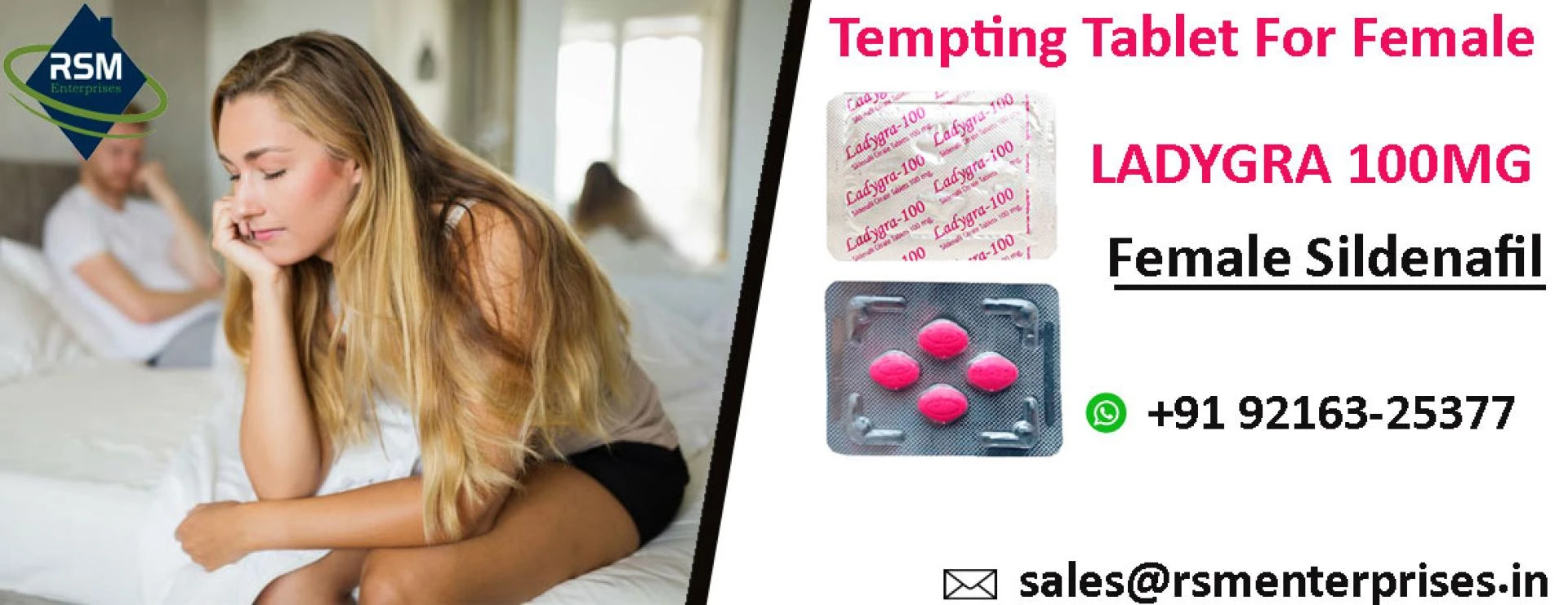 Buy Female Sildenafil 100mg (Ladygra 100mg)Tablet Only Female - 50% Discount &amp; Same Day Delivery