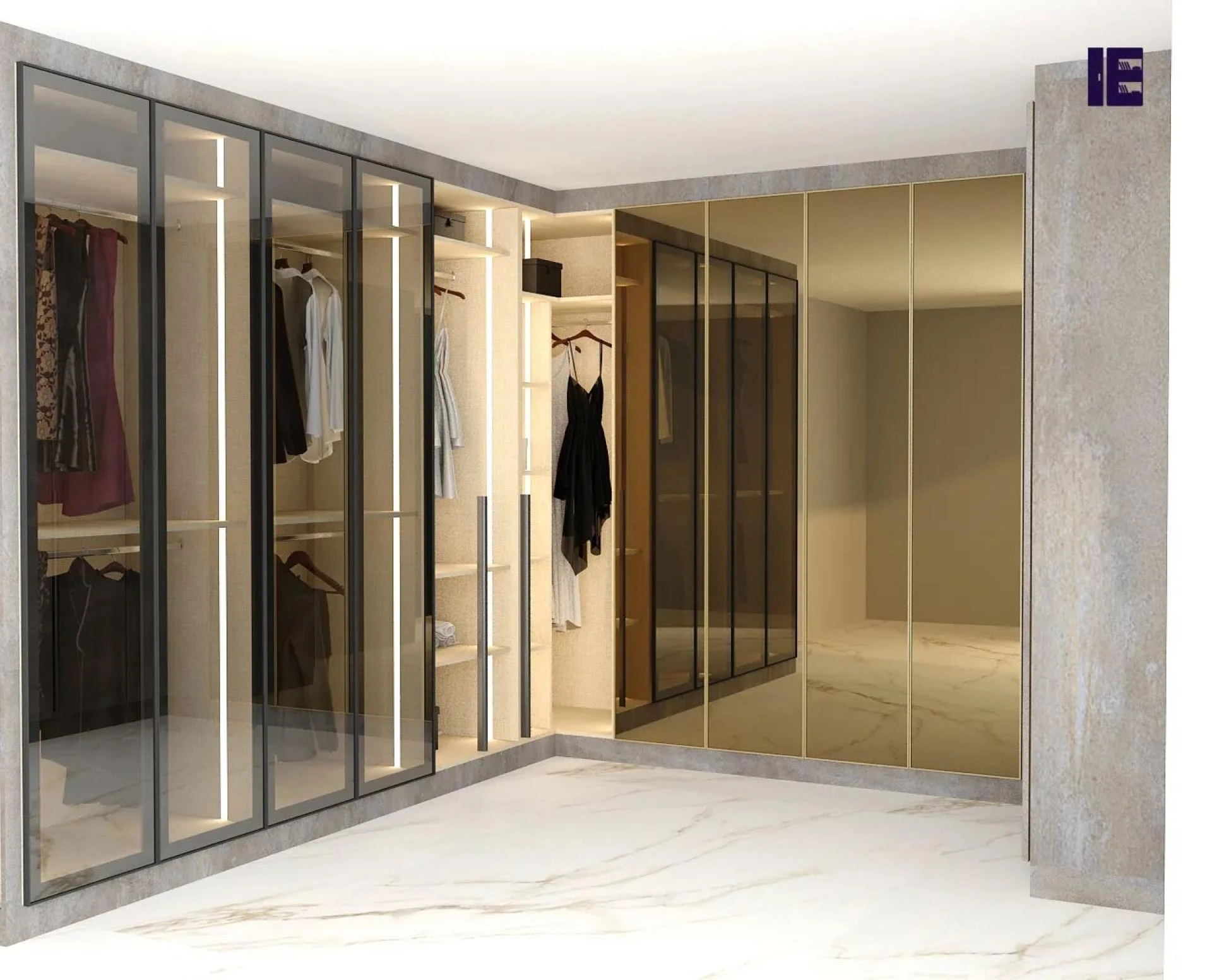 Walk in Wardrobes | Open Wardrobes