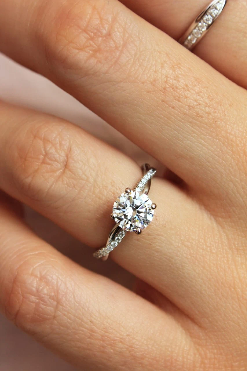 A Promise of Forever: 3 Carat Lab-Grown Diamond Engagement Ring