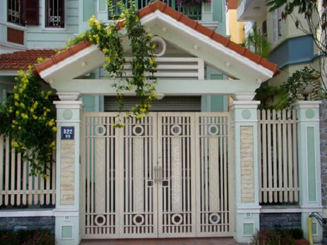 1 số mẫu cổng sắt hộp 2 cánh đẹp đặc sắc và bạn nên quan tâm hiện nay