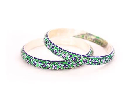 Buy silver bangles for women online at low price from Chokha Haar