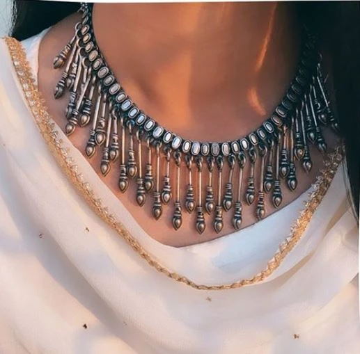 Buy oxidised necklace online at Chokha Haar