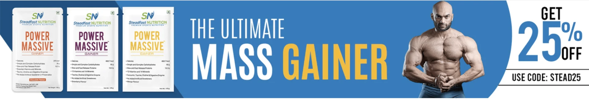 Buy premium mass gainer online @Steadfast Nutrition