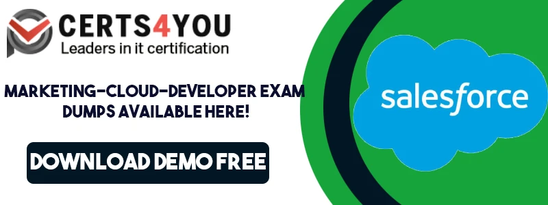 Get Marketing-Cloud-Developer Exam Dumps Today | Pass Exam in Striking First Attempt