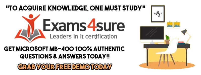 Get MB-400 Exam Dumps Today | Pass Exam in Striking  First Attempt