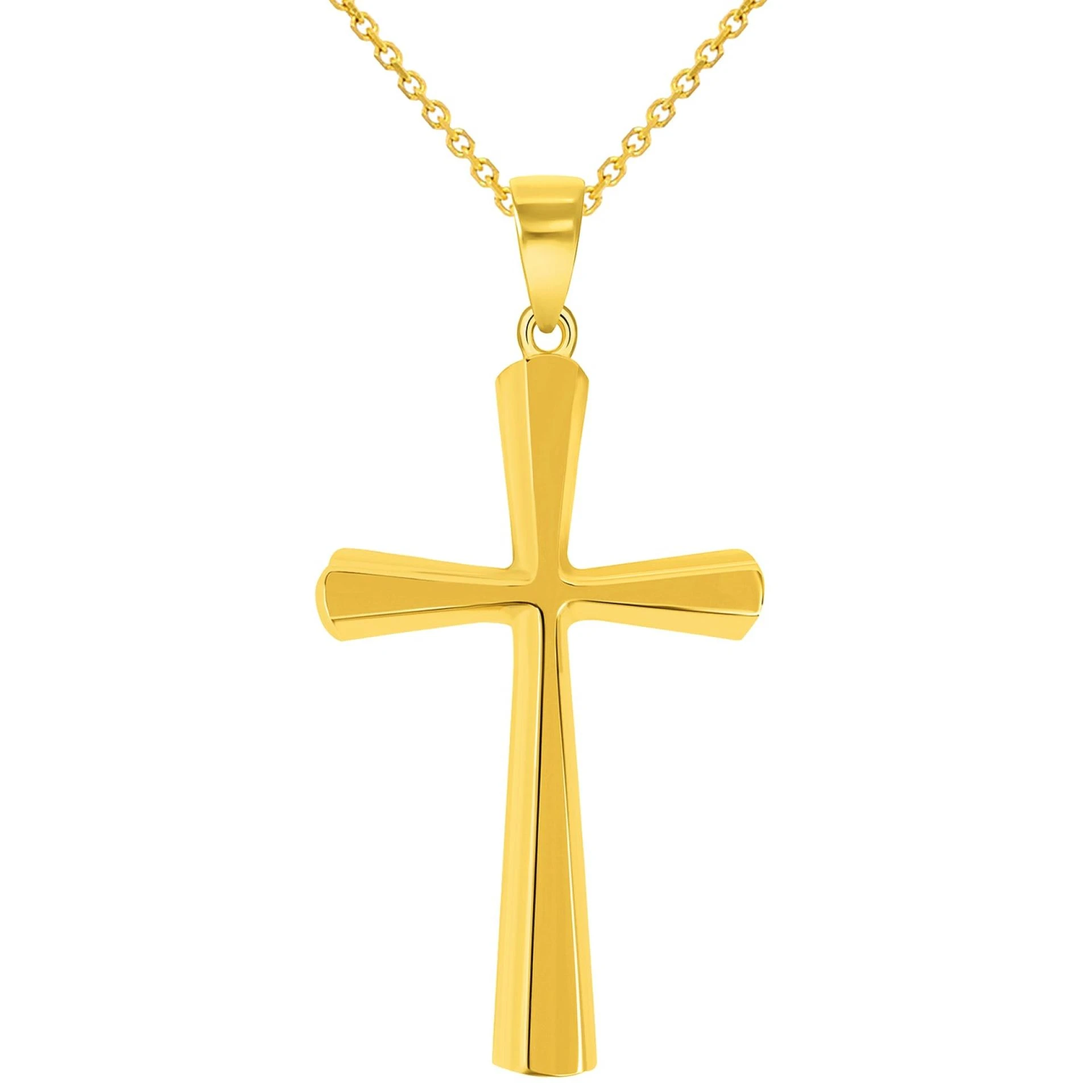 What are the cost considerations when buying 14k gold pendants for men?