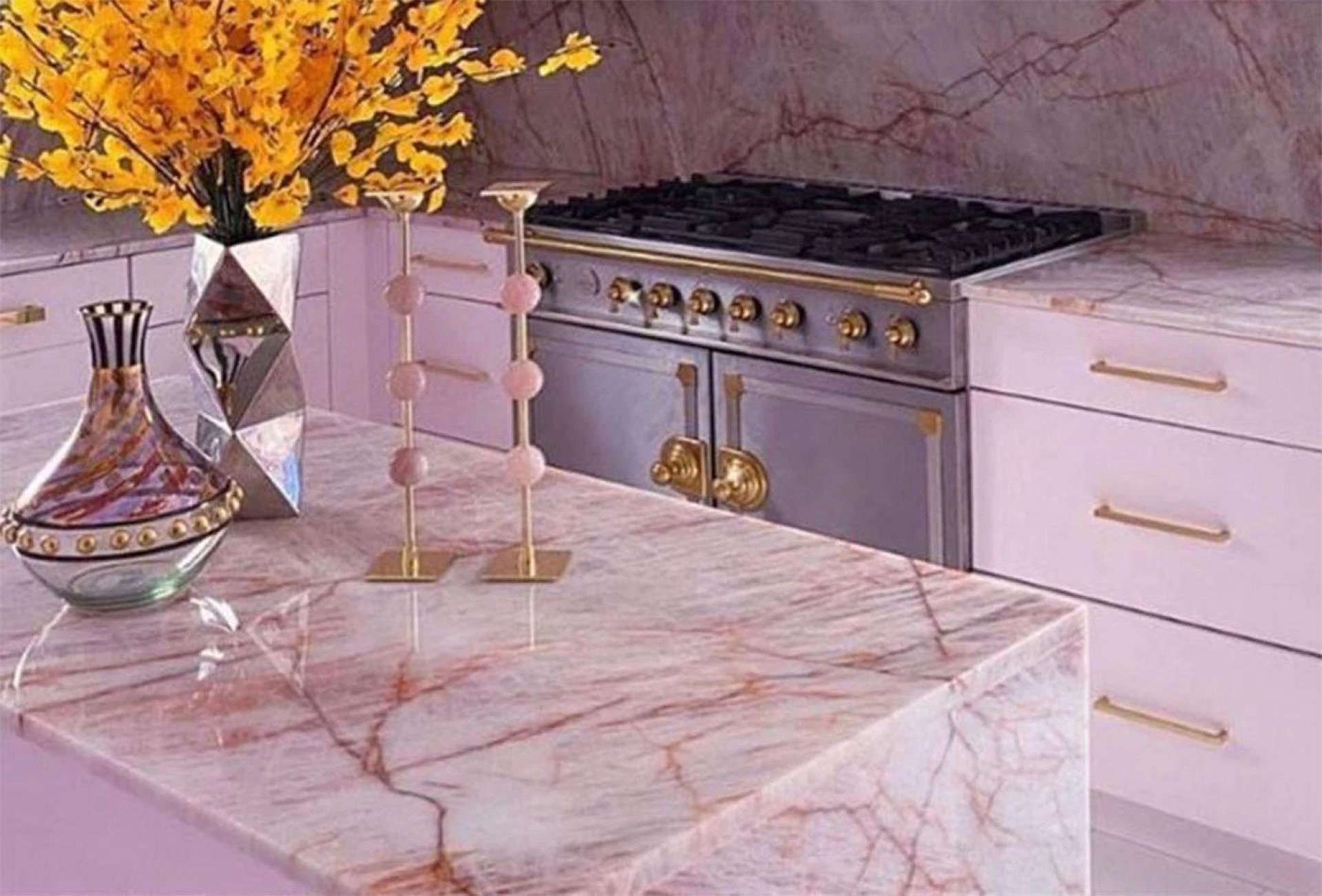 pink marble