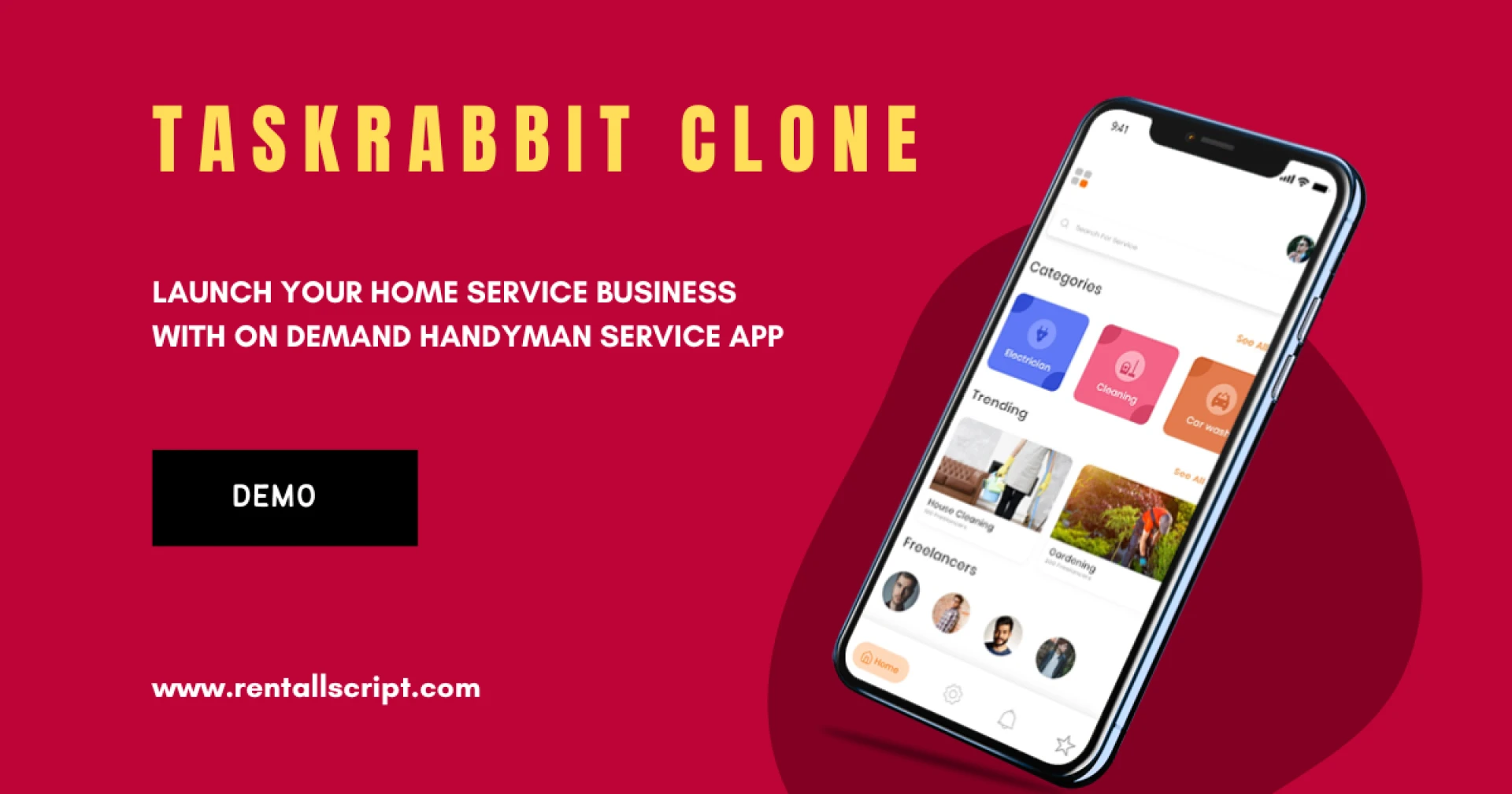 Top-notch TaskRabbit clone for your home service business