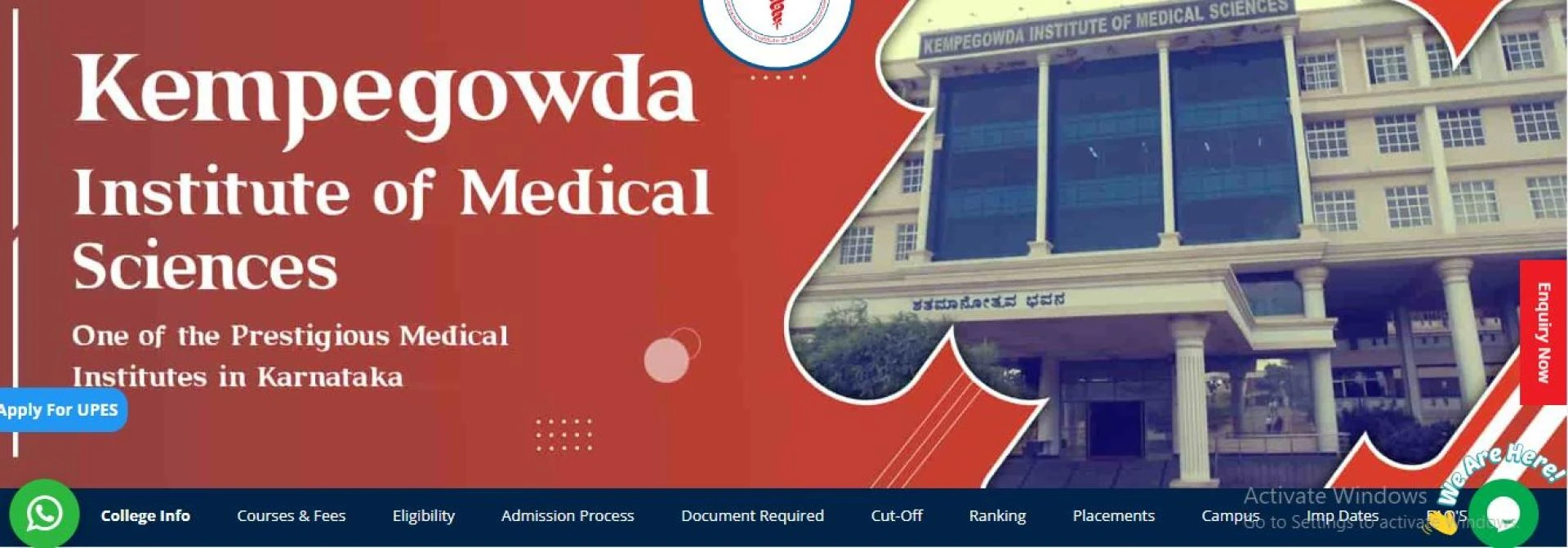 Kempegowda Institute of Medical Sciences (KIMS) Bangalore