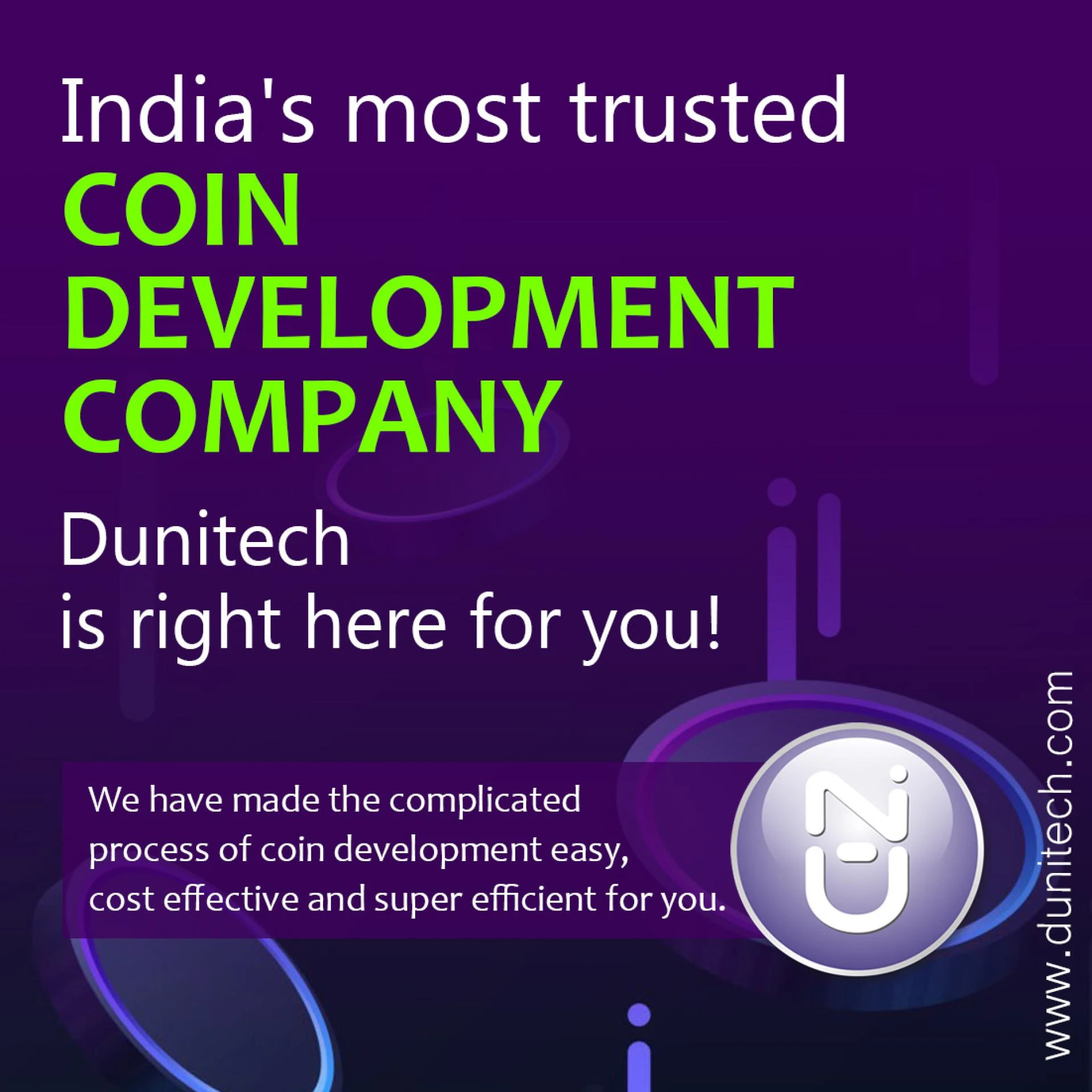Cryptocurrency Coin Development in India | Dunitech | 2022
