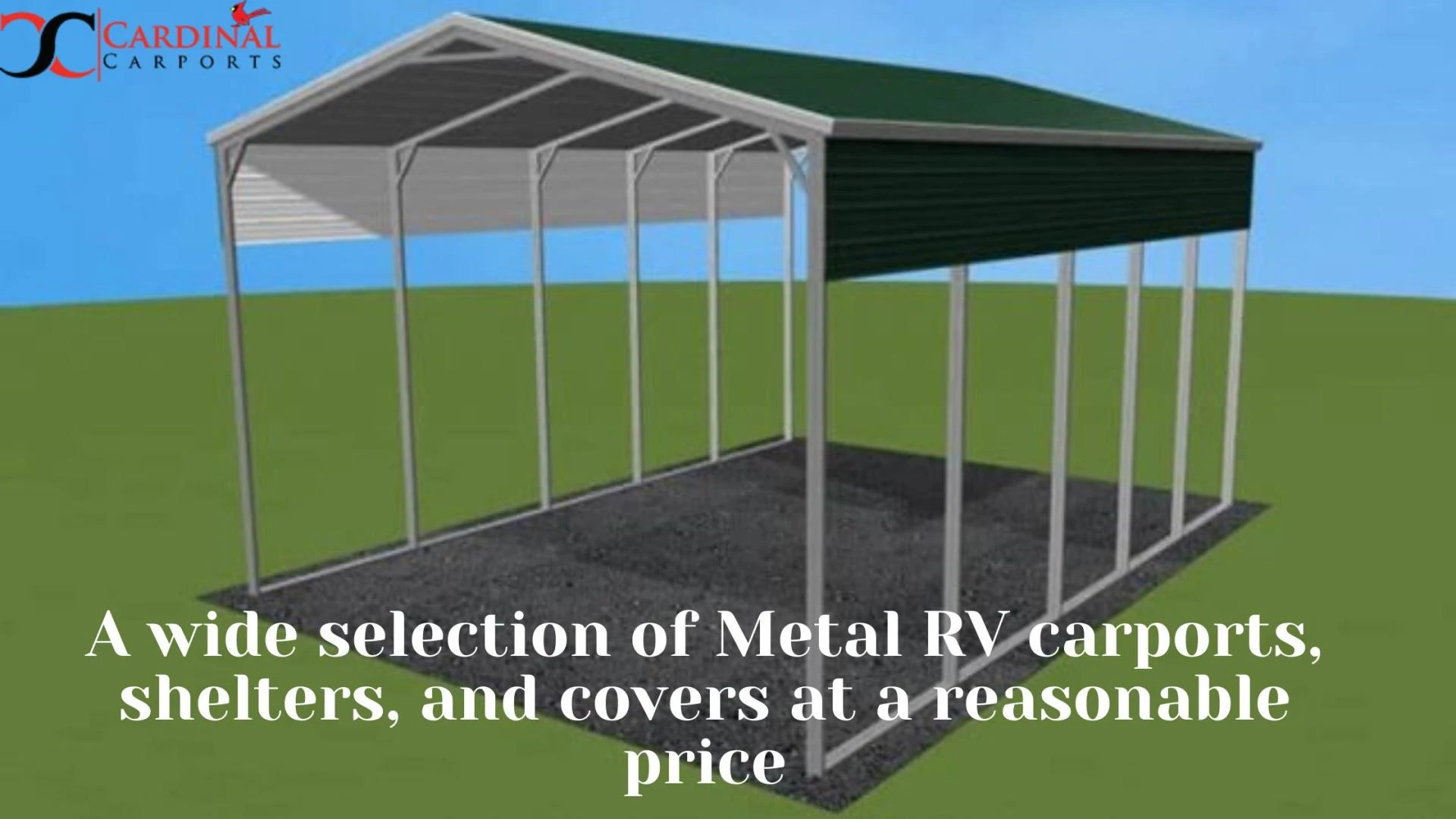 A wide selection of Metal RV carports, shelters, and covers at a reasonable price