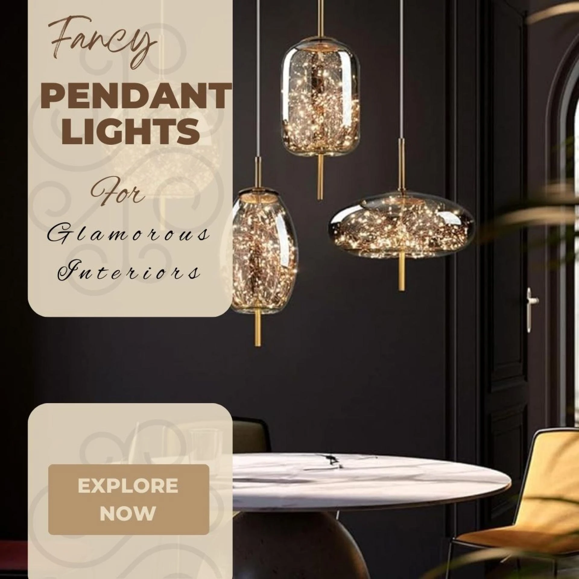 Fancy Pendant Lights for Glamorous Interiors