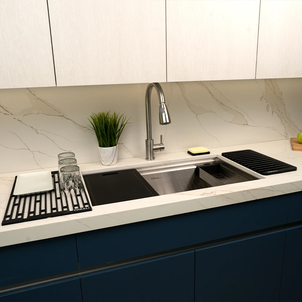 What are the benefits of having a kitchen workstation?