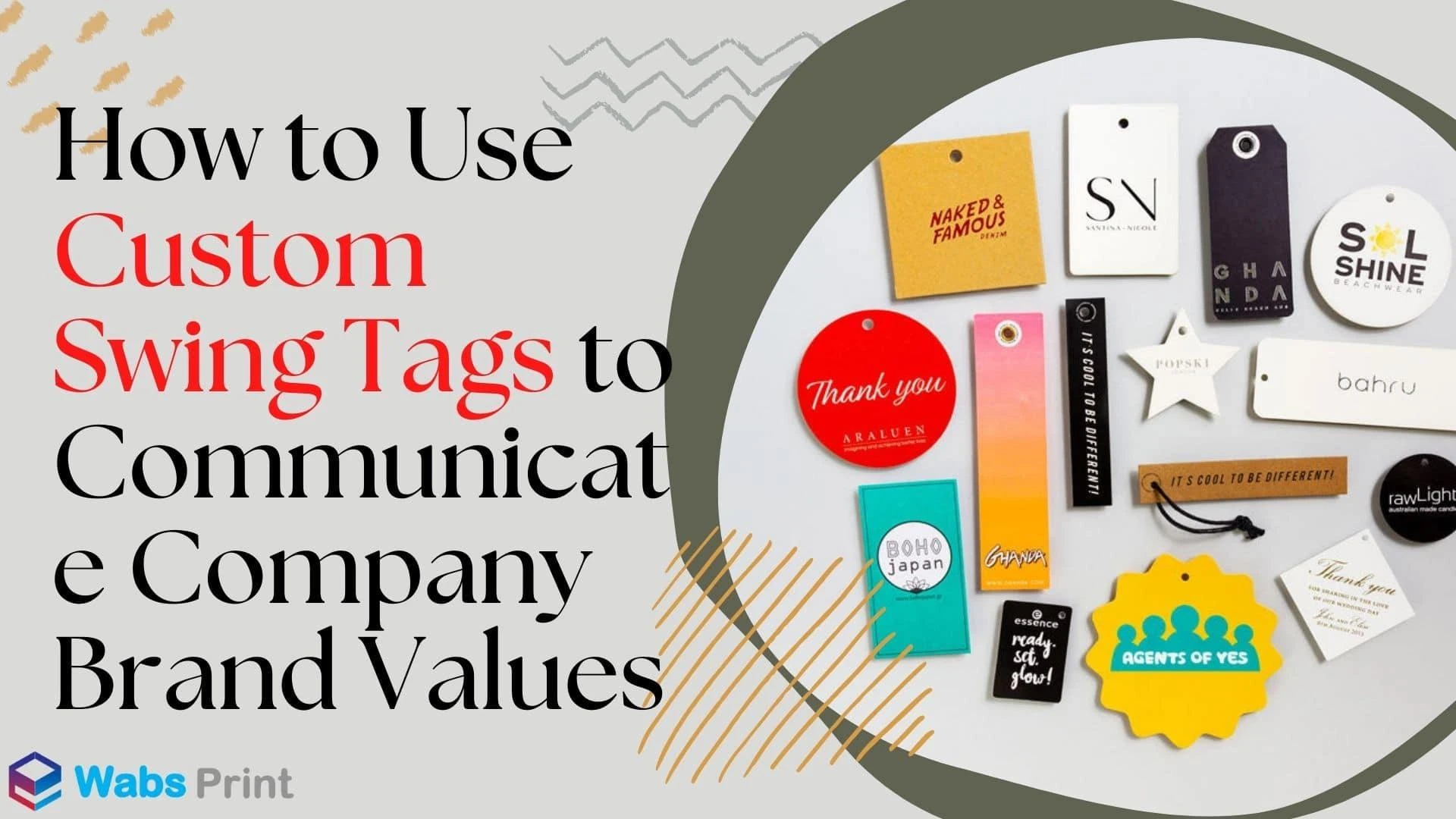 How to Use Custom Swing Tags to Communicate Company Brand Values