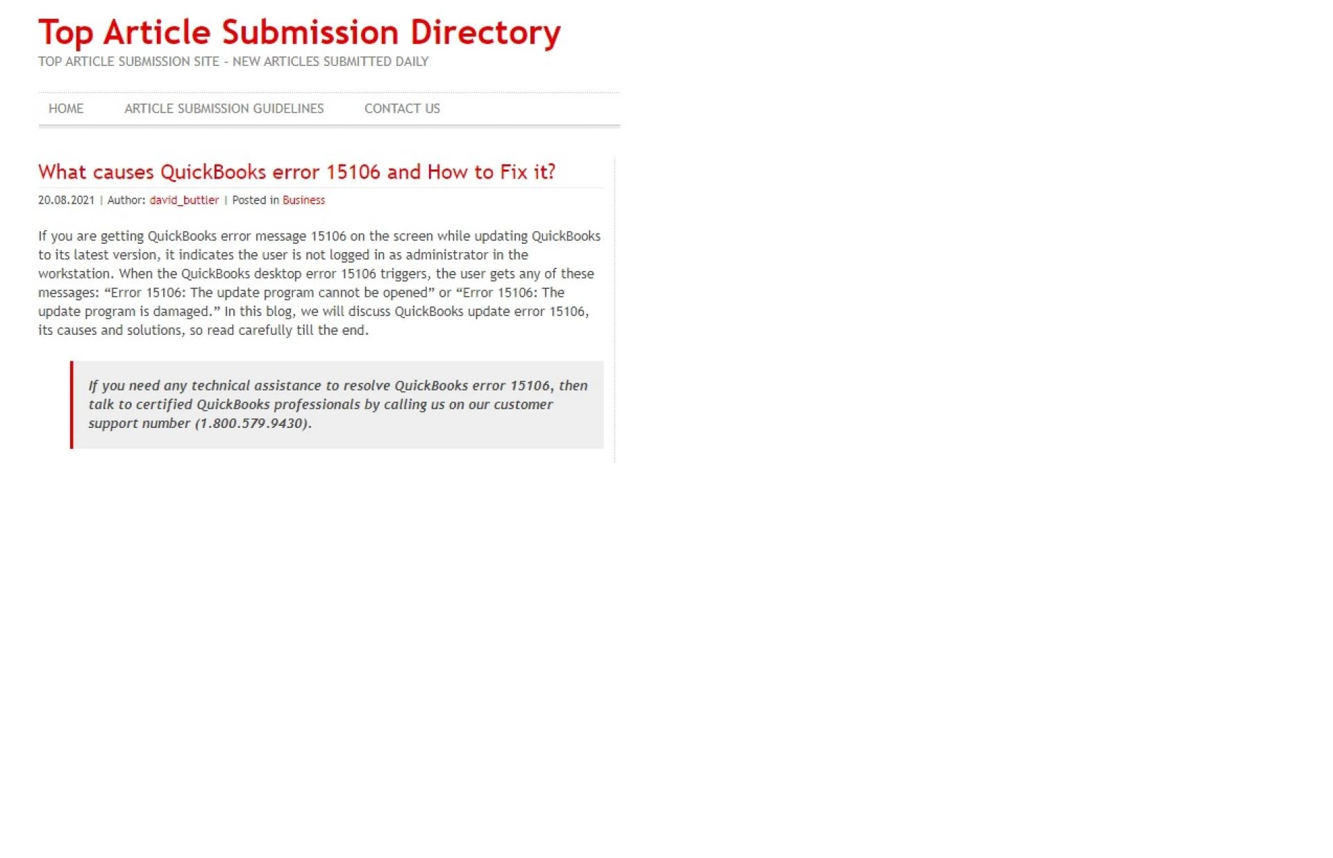 How to Fix QuickBooks Error Code 15106 or Update Error?
