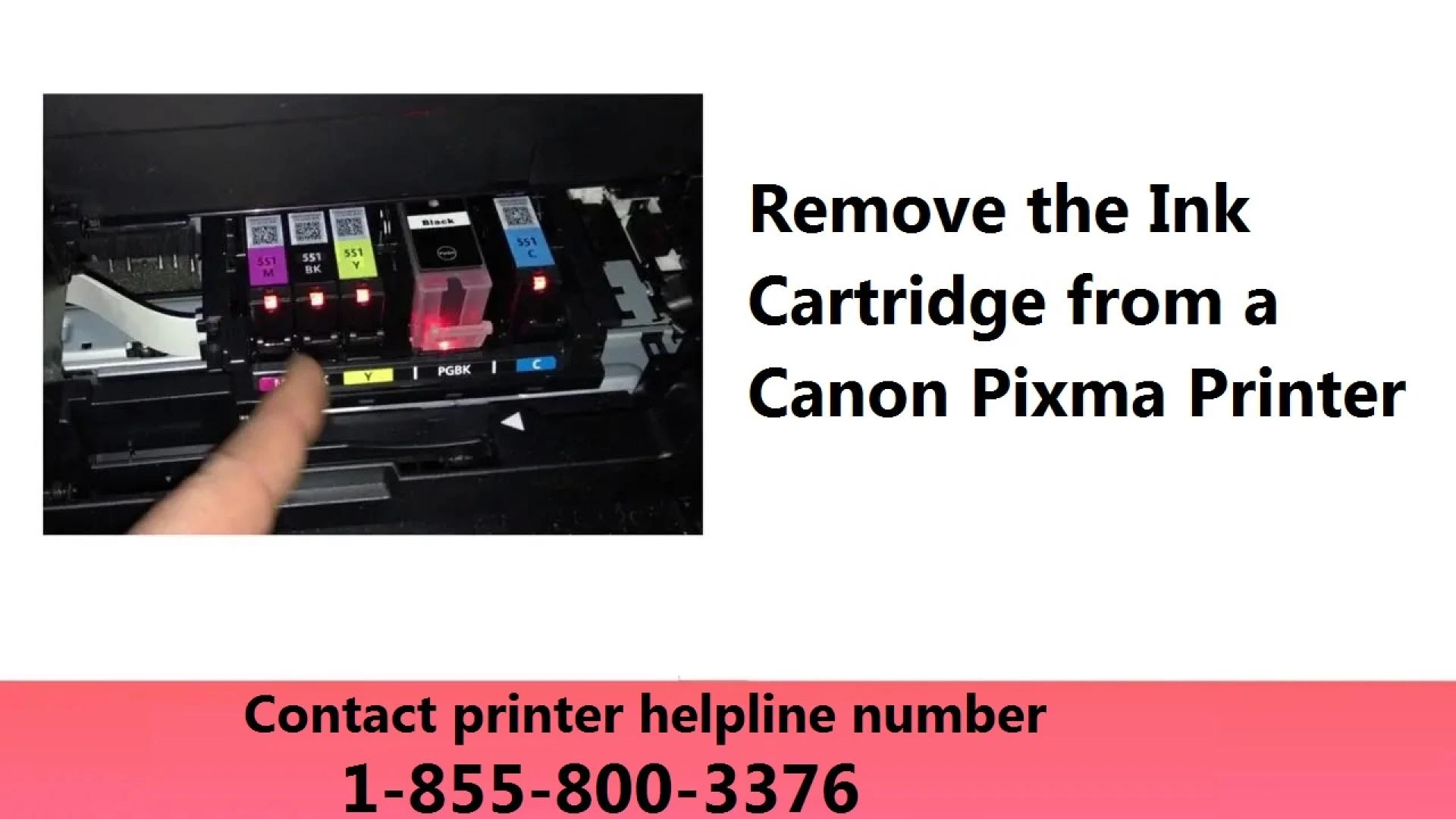 How to Remove the Ink Cartridge from a Canon Pixma Printer?