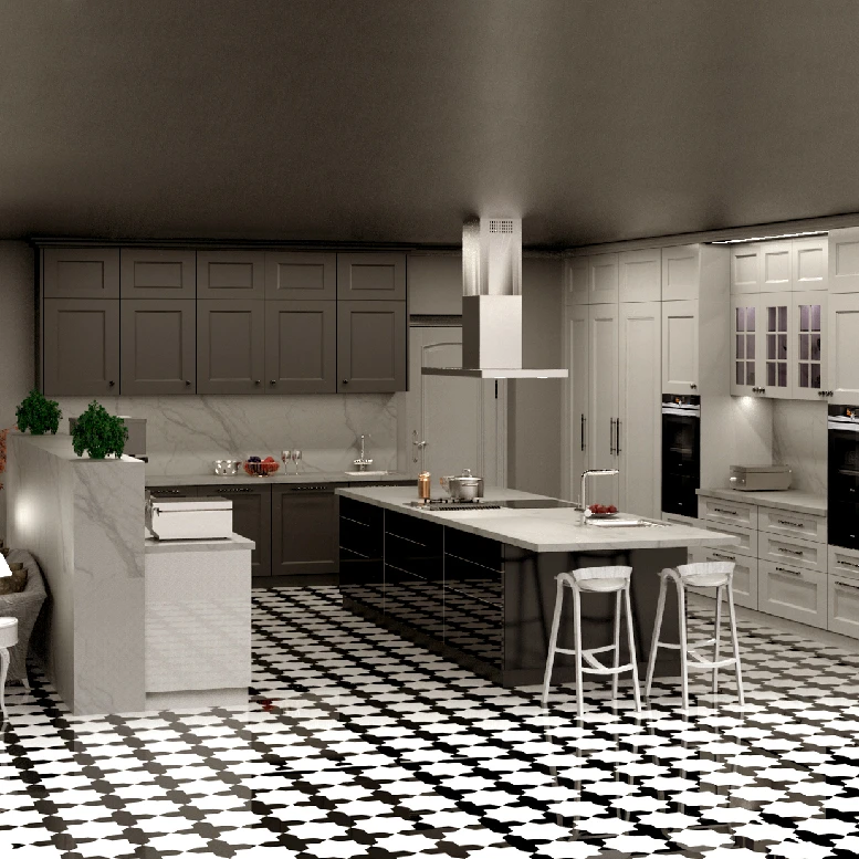 L shaped Modular Kitchens Gurgaon; One of The Finest Designer Kitchens