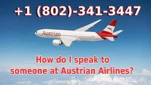 How can I speak to a person at Austrian Airlines?