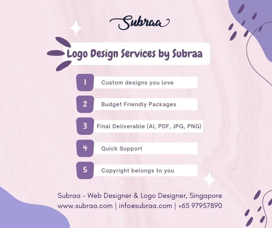 Looking for a logo designer in Singapore - Meet Subraa