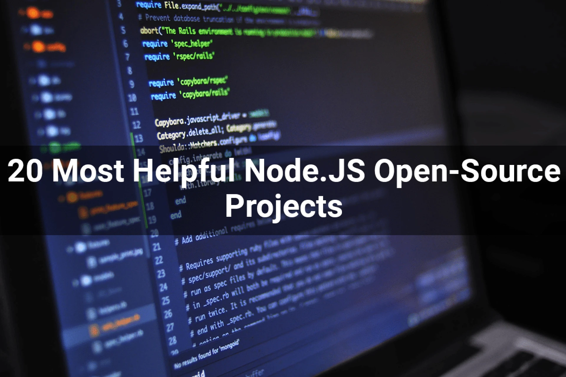 20 Most Helpful Node.JS Open Source Projects