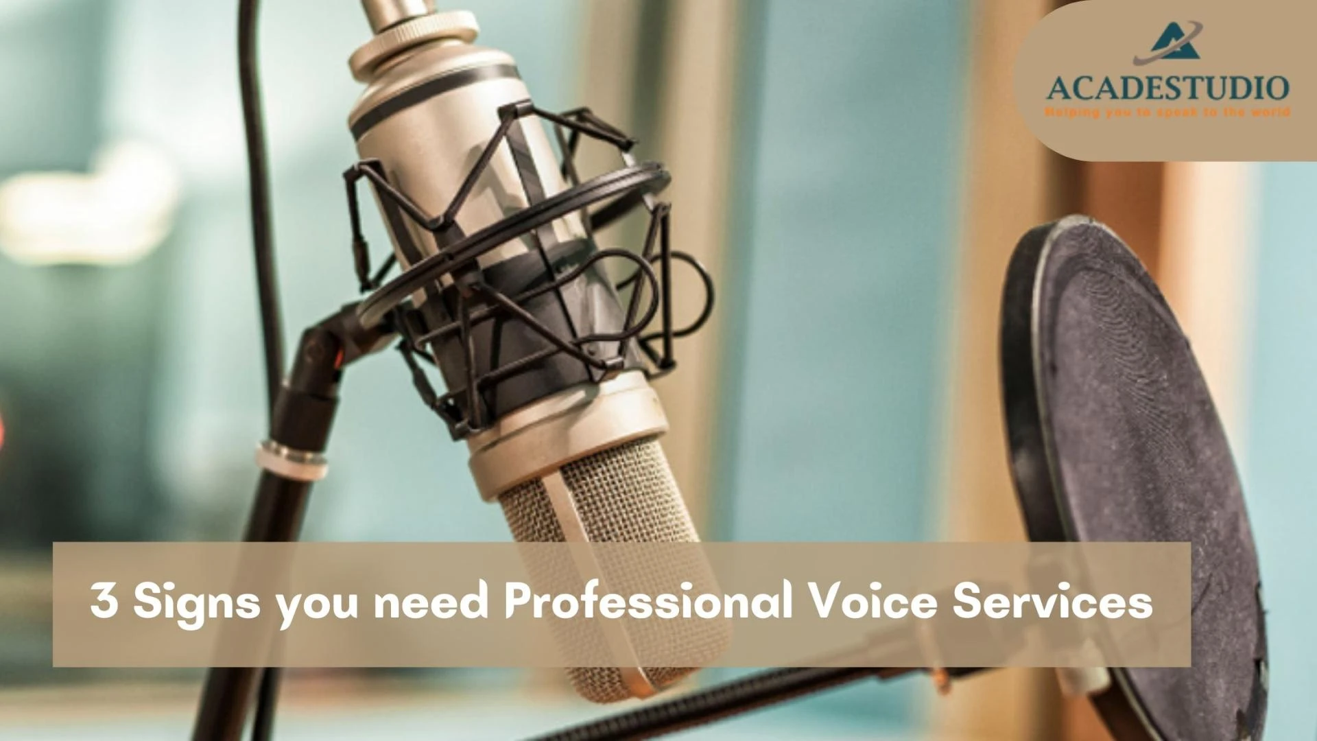 3 Signs you need professional voice over services