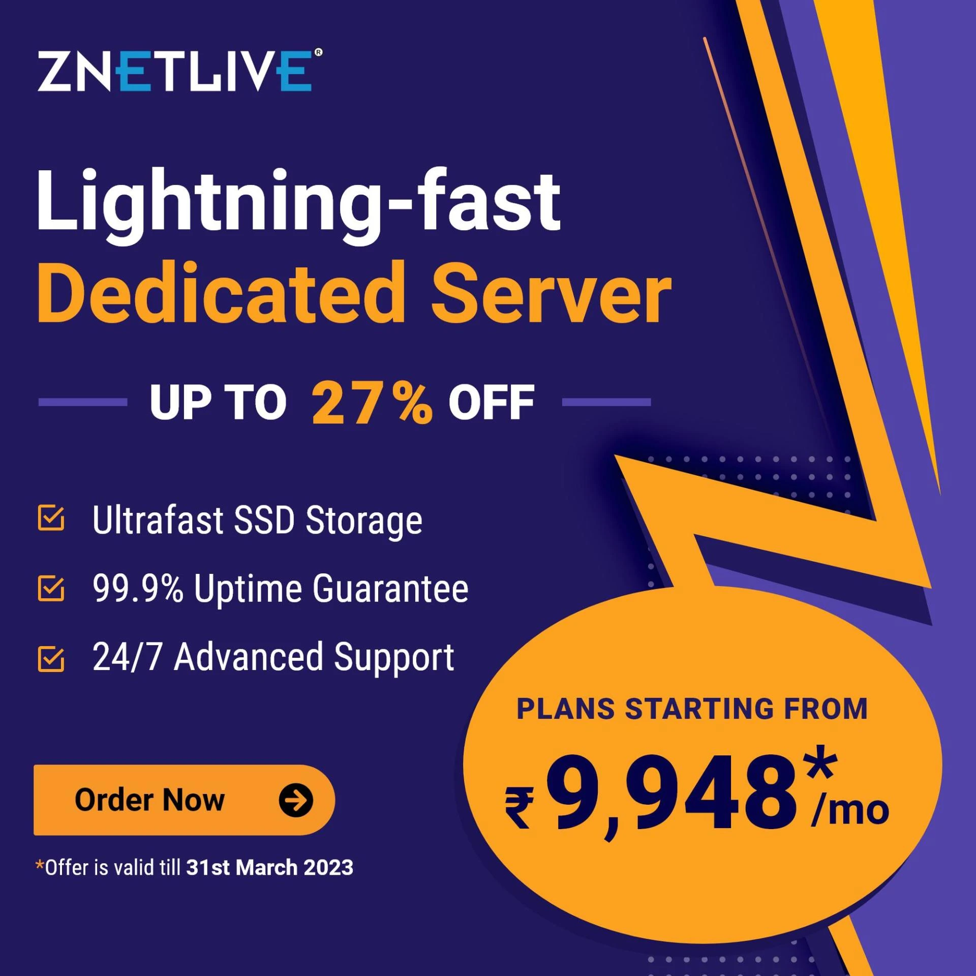 "Experience Unmatched Reliability with ZNetLive's Dedicated Server Hosting Services"
