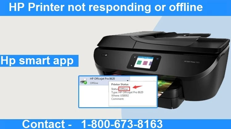 How to fix HP Smart App Printer not responding or offline Problem?