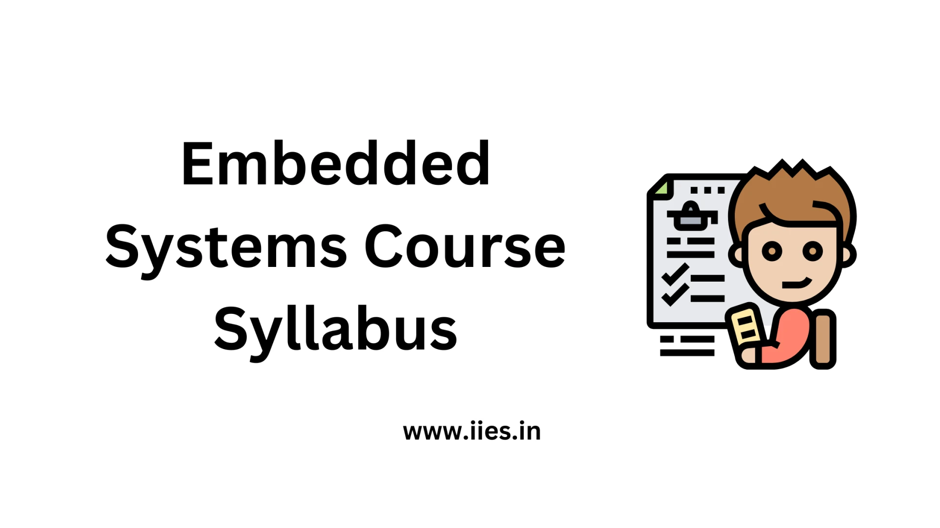 Embedded Systems Course Syllabus