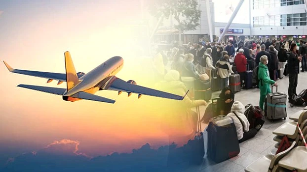 Pilots Strike in Germany Heavy Crowd at Delhi Airport