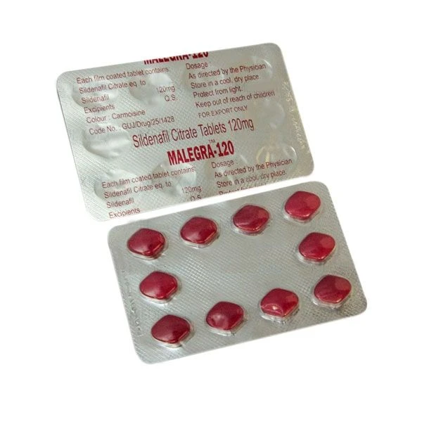 Treat symptoms of ED with Malegra 120 Mg pills