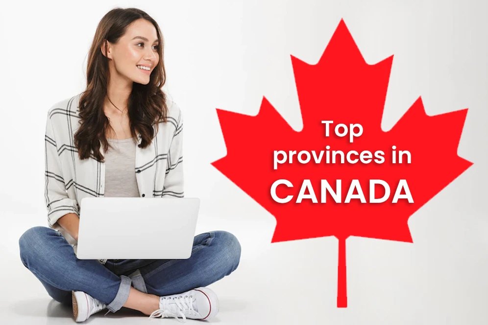 Top provinces in Canada or international students