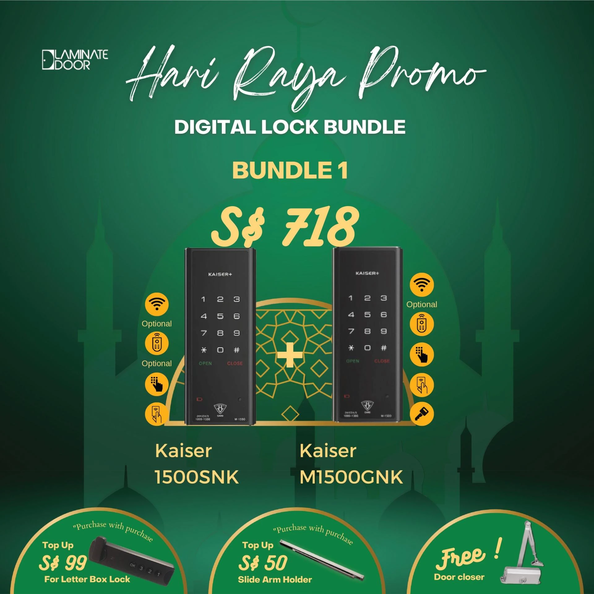 Hari Raya Promotion Sale on Digital Locks Bundle