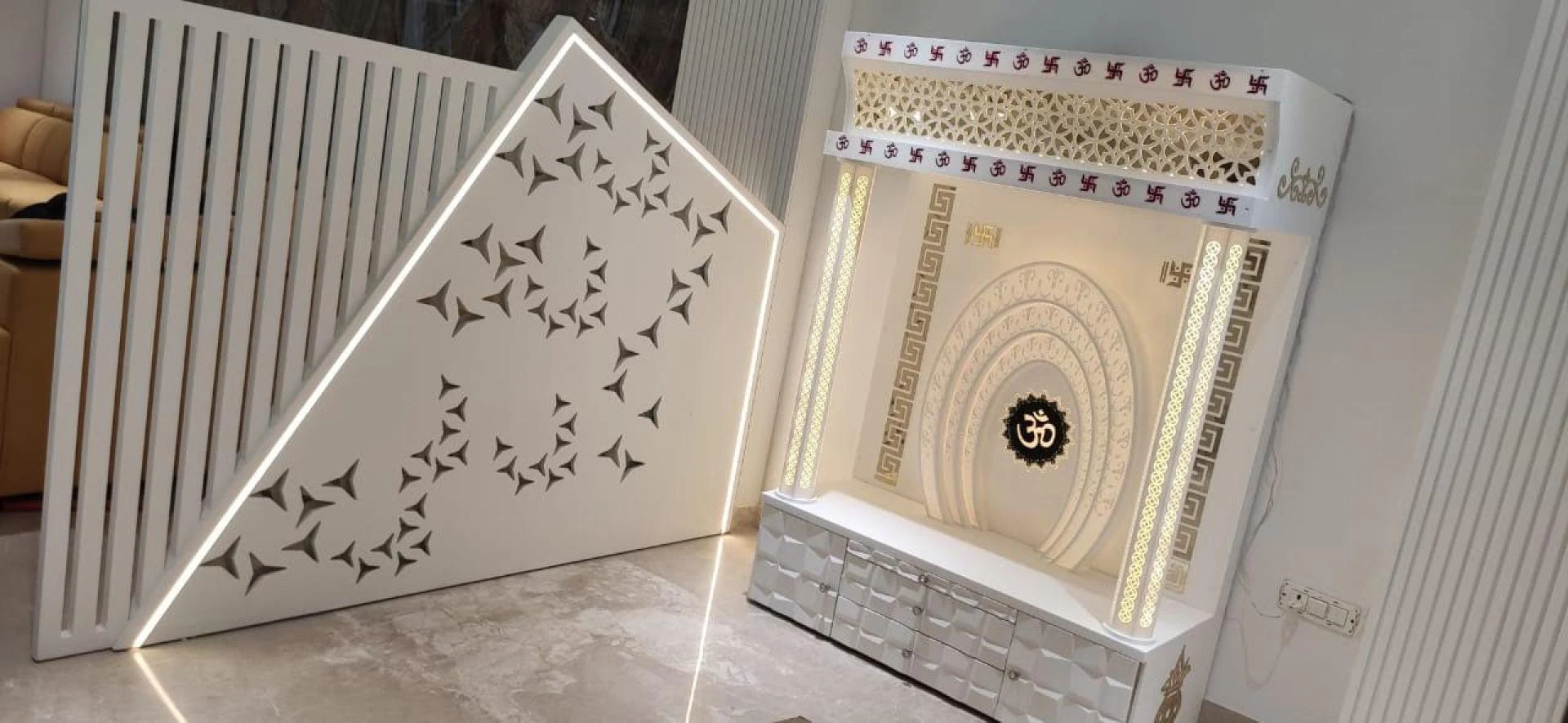 Corian Temple For Home Manufacturer in Delhi